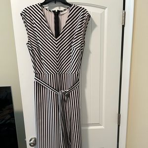 NY&CO black and white culotte jumpsuit